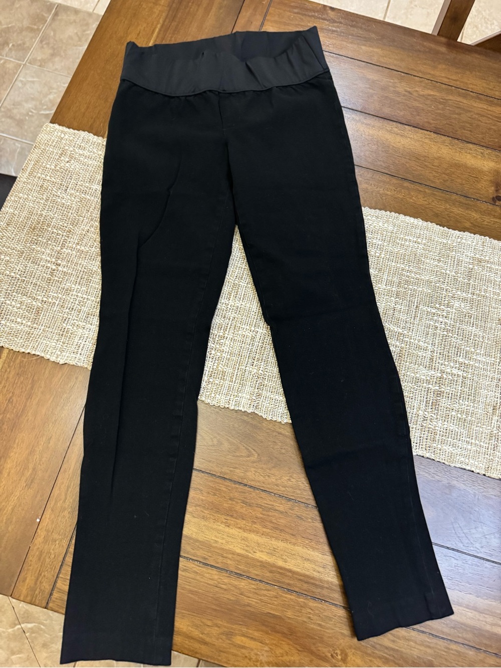 Gap Maternity Really Skinny Pants Full Panel Black Stretch Size 2R - EUC
